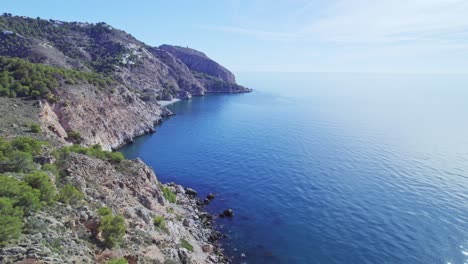 cliffs on the mediterranean coast