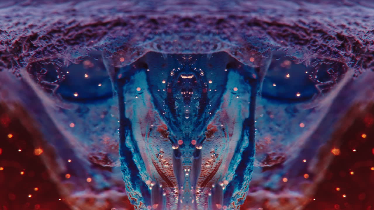 Abstract Symmetrical Art with Vibrant Colors