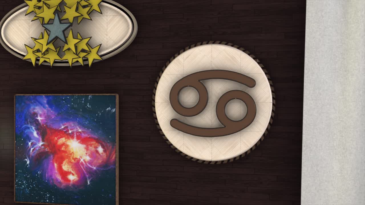 decoración de cáncer con arte con temas espaciales