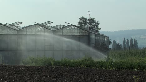 Gewächshaus-In-Bayern-Mit-Sprinklerbewässerung,-Deutschland-1