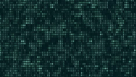 abstract futuristic cyberspace with binary code, matrix animated background with digits. programming code, mining cryptocurrency and bitcoin concept looped animation. web development, virtual space