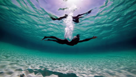 underwater swimming