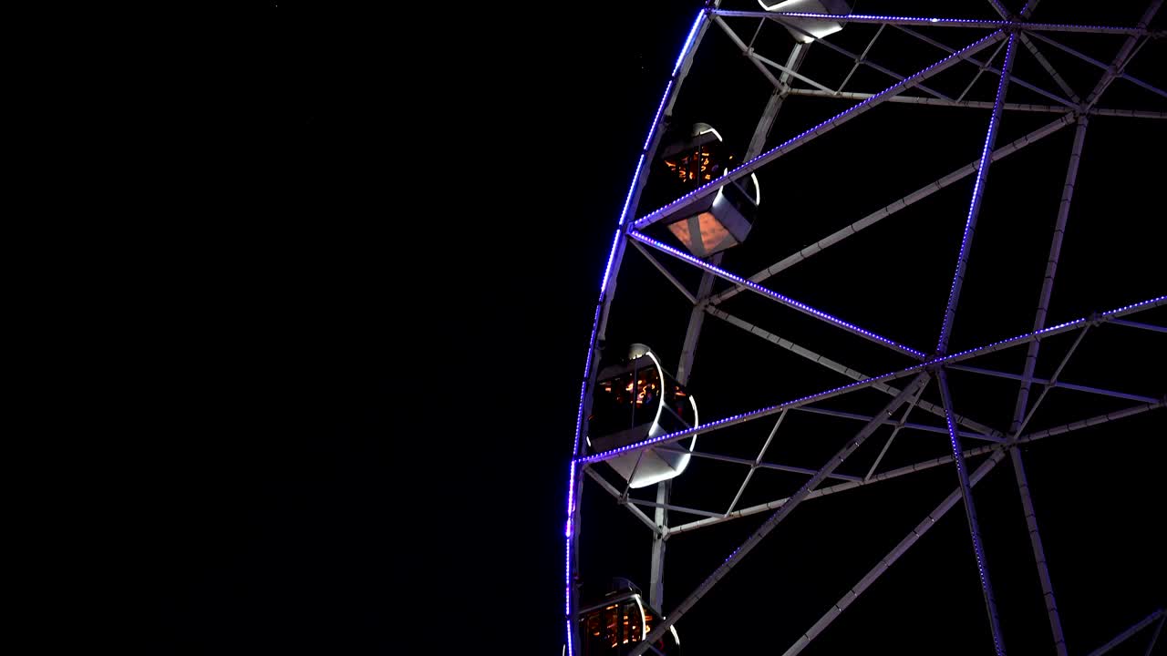 Ferris wheel at night