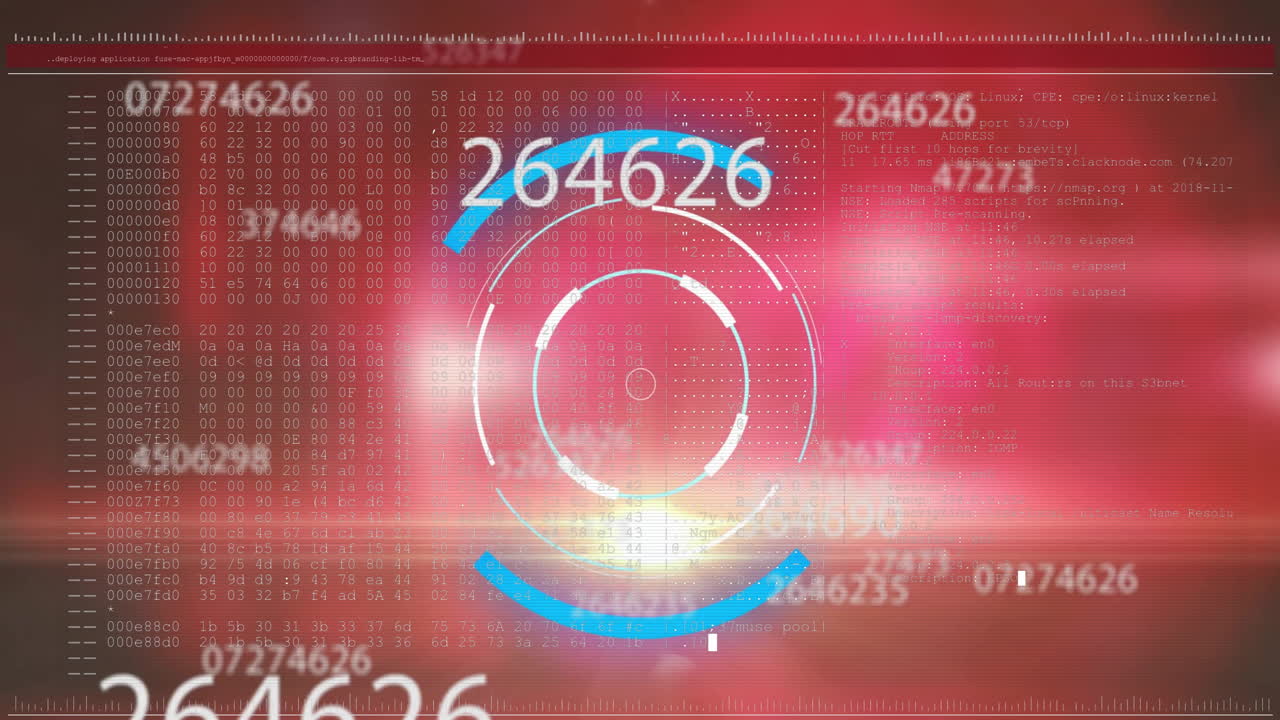 범위 스캐닝을 통한 금융 데이터 처리 애니메이션