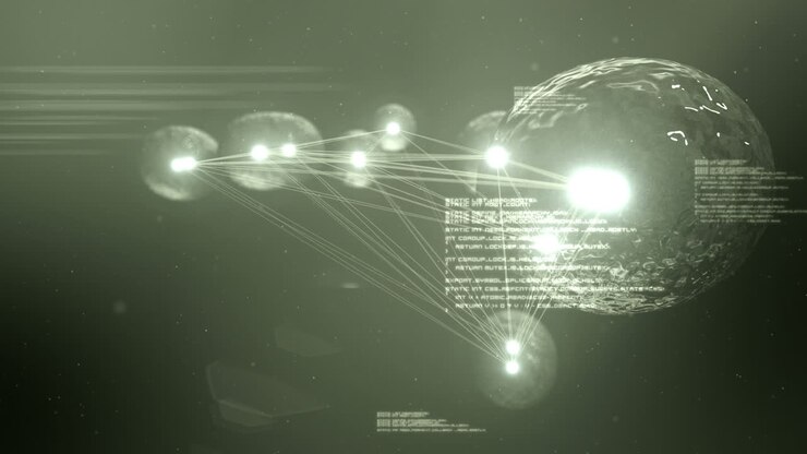 Video of green light balls