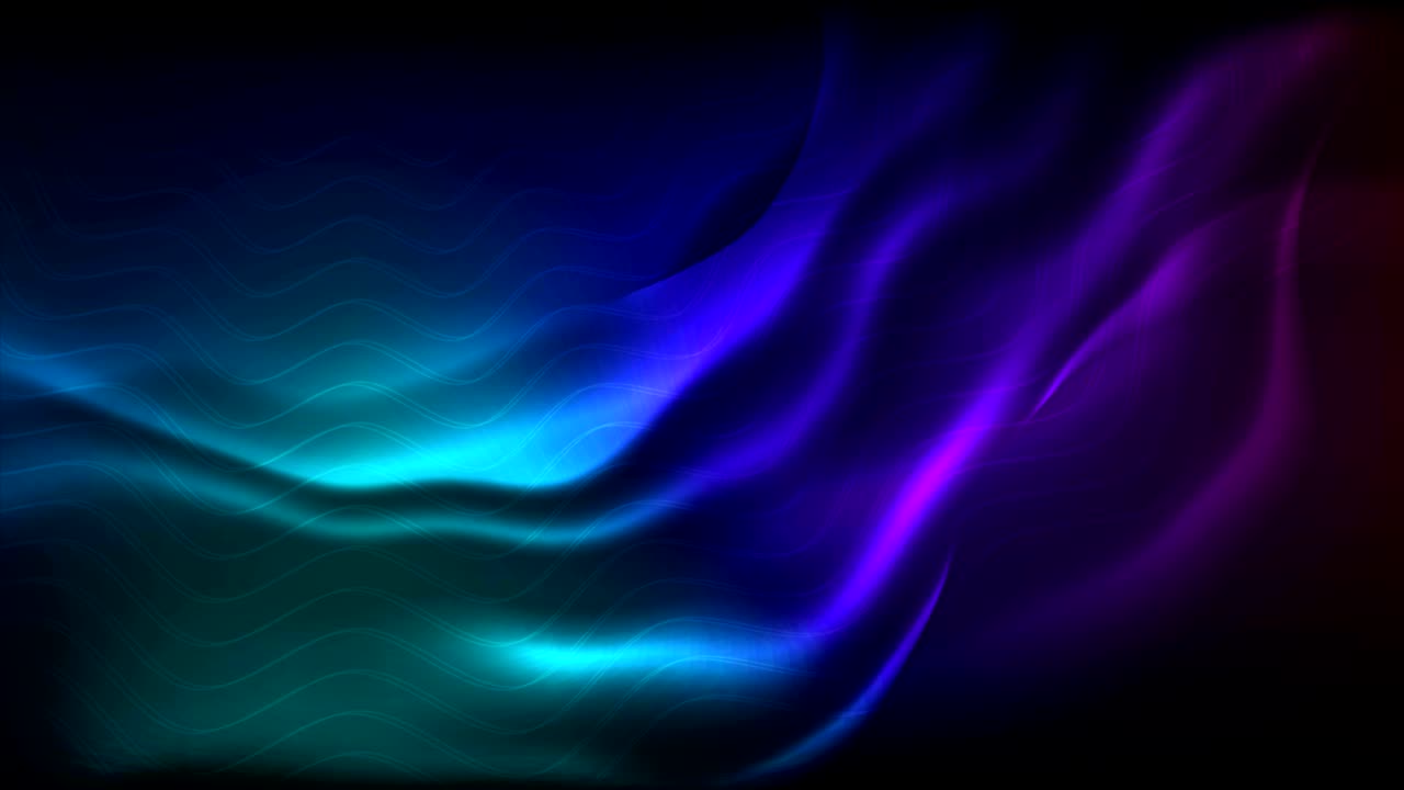 Futuristic technology neon waves abstract video animation