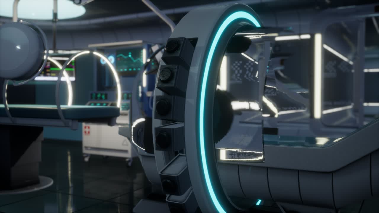 미래의 과학적 mri 스캐너 병원의 의료 장비