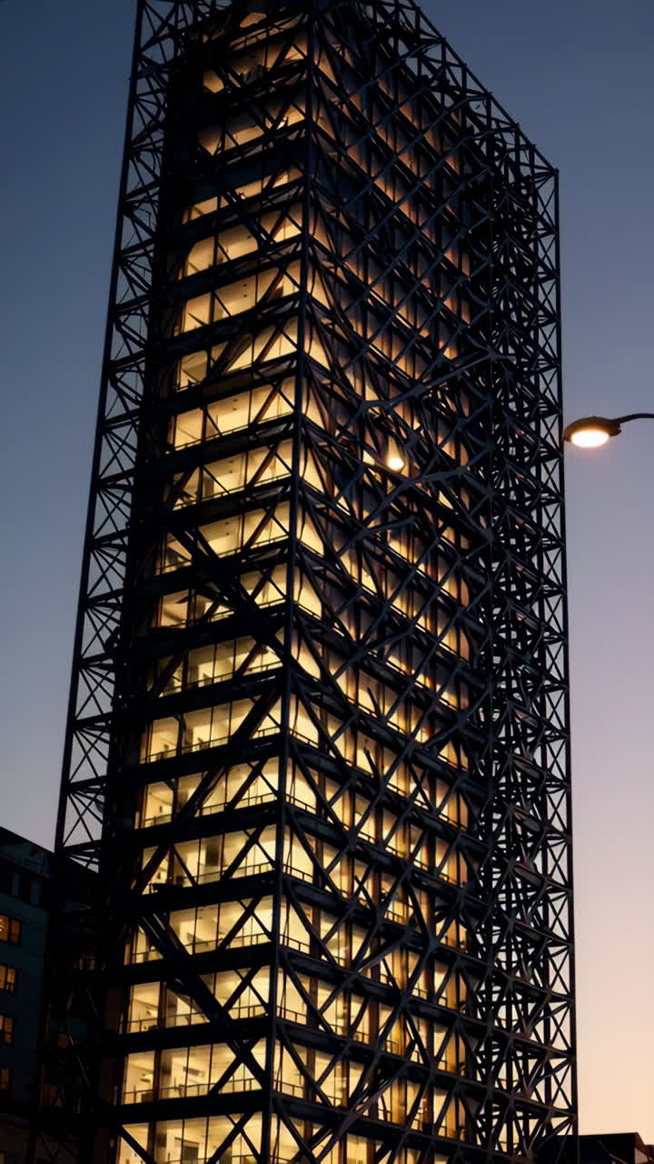 밤에는 현대적인 마천루