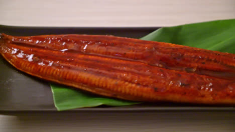 grilled eel or grilled unagi with sauce - japanese food