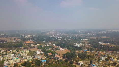 aerial view of a village in india
