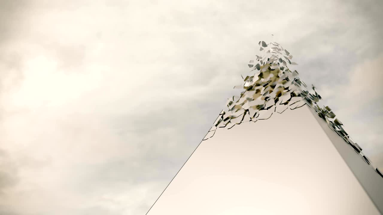 피라미드는 금의 내부를 드러니다.