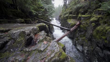 Riverscape-overhead-view-in-slow-motion