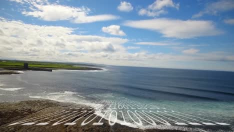 animation of human brain over seascape