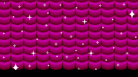 abstract pixel art pink pattern with sparkles