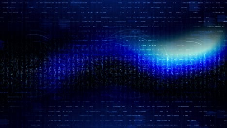 digitla graphs, charts, computer data futuristic screen loop animation background.