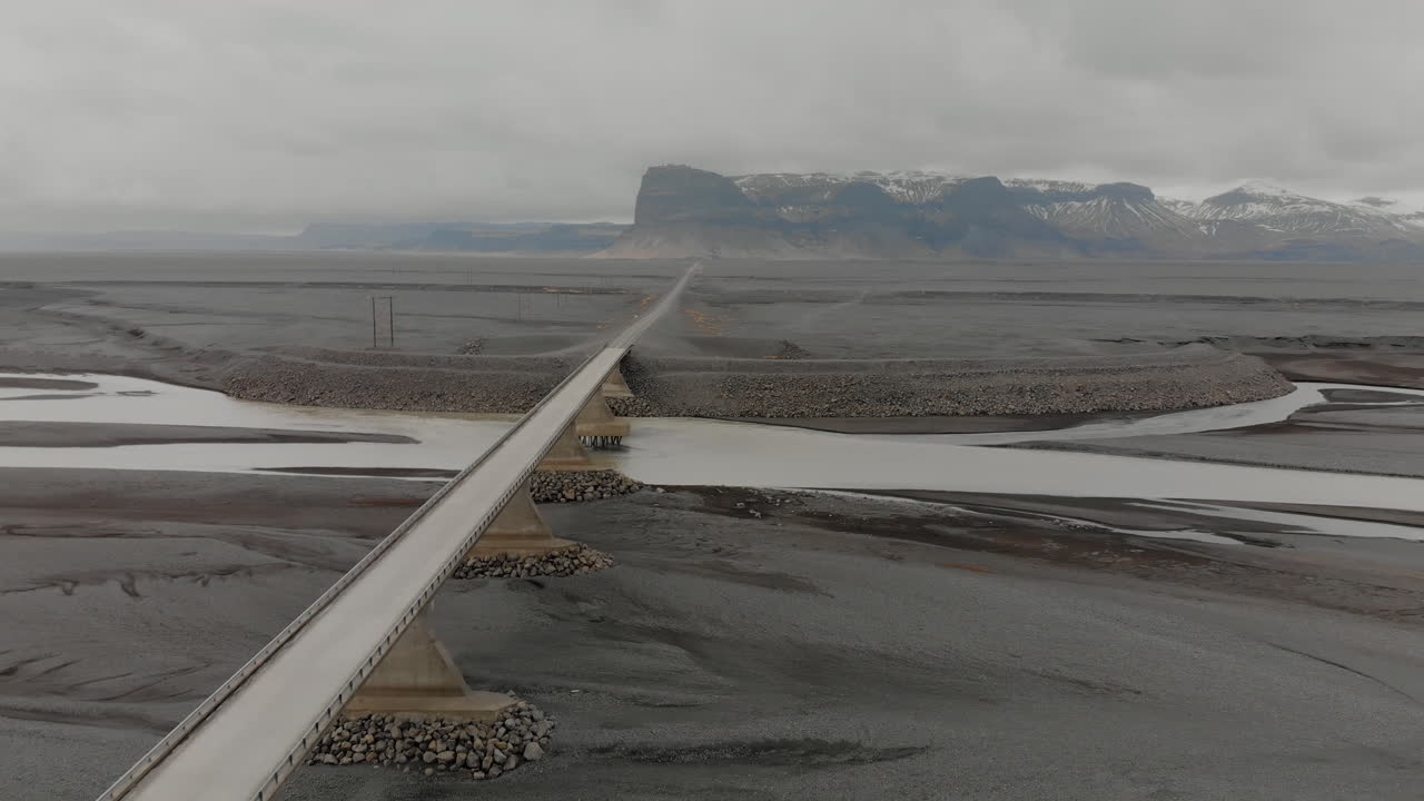 Icelandic Bridge Over a River