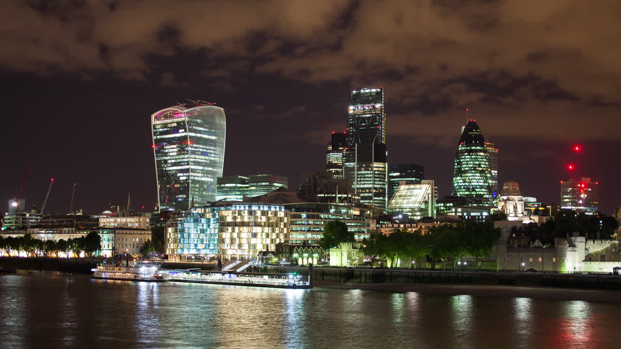 런던 스카이라인 다크 4k 07