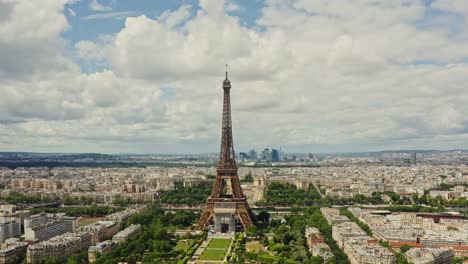 eiffel tower and paris cityscape