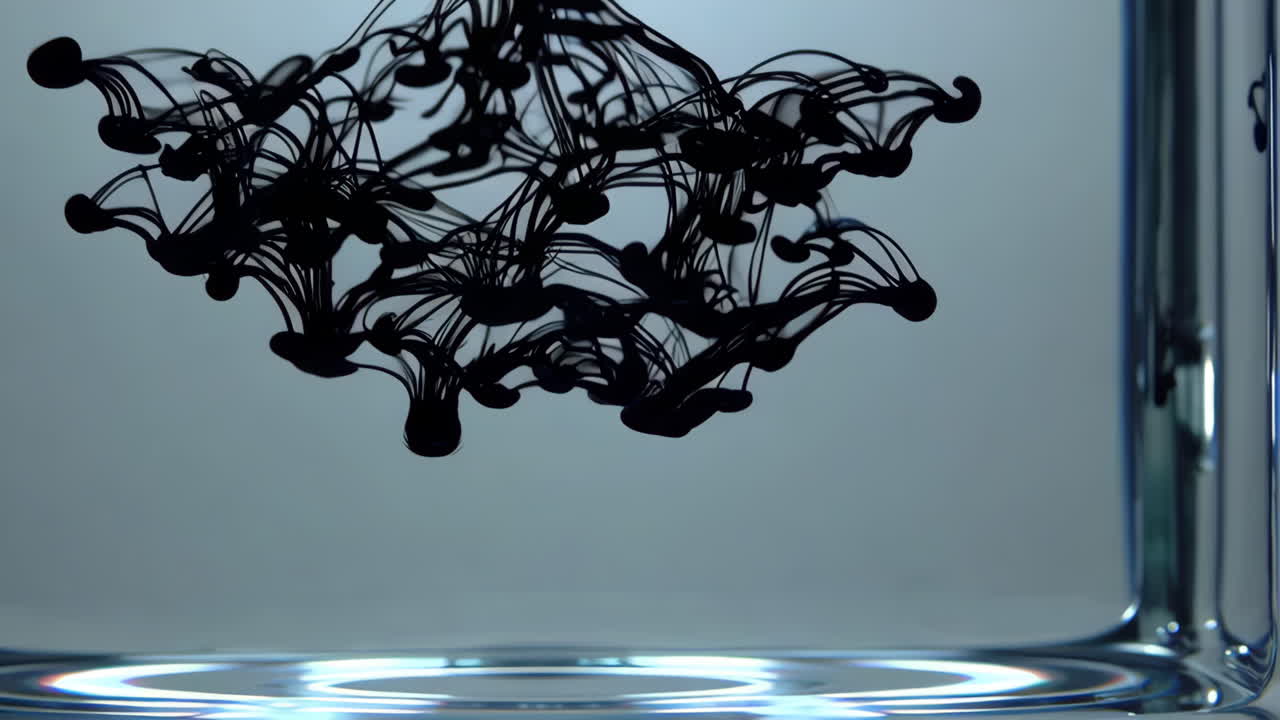 Black Ink Diffusion in Water