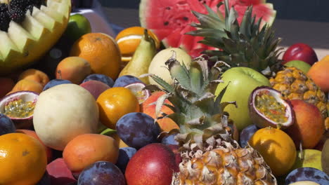 arranged fruit on the table for celebration