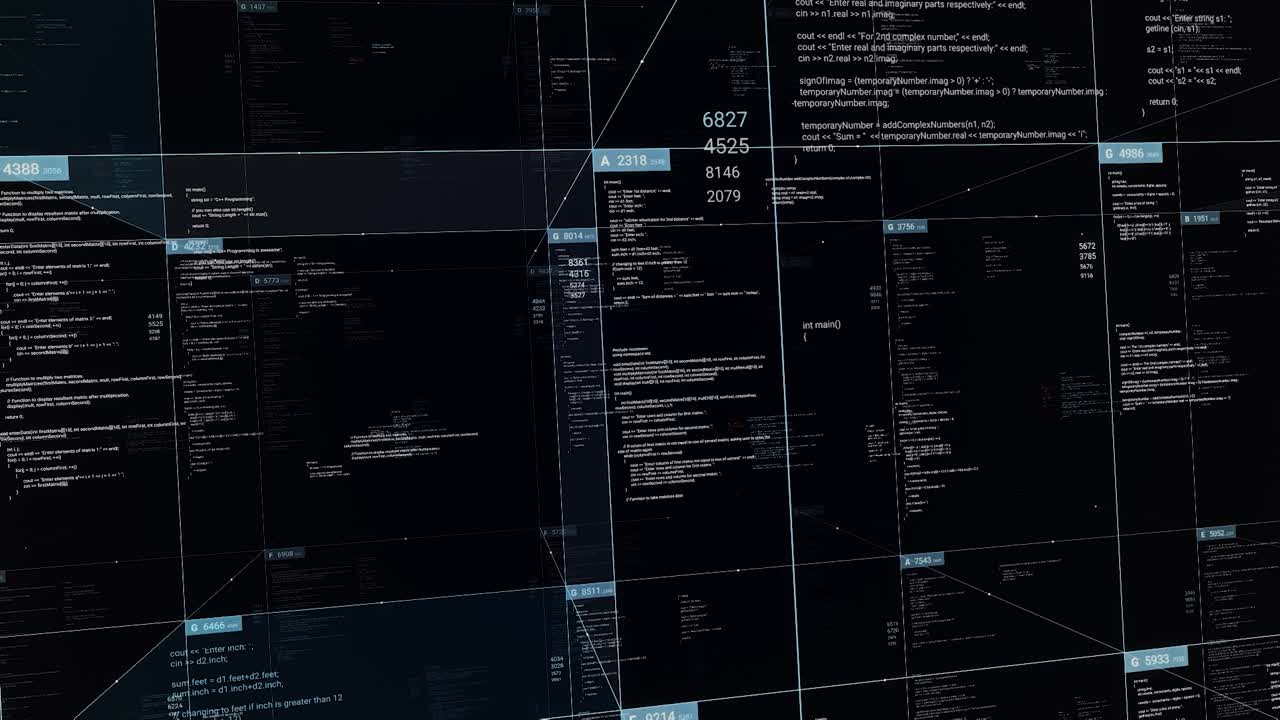 추상적인 컴퓨터 코드 배경