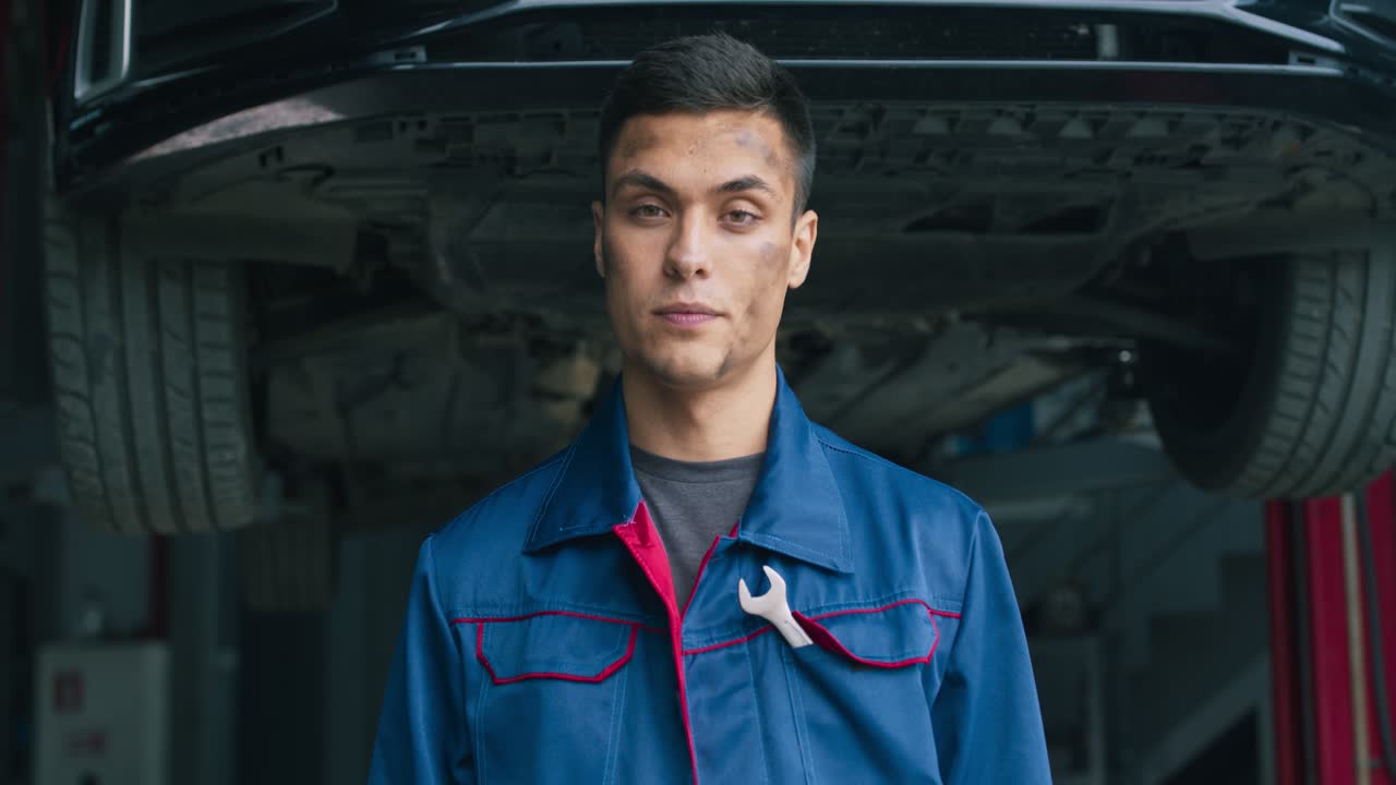 mecánico en un garaje