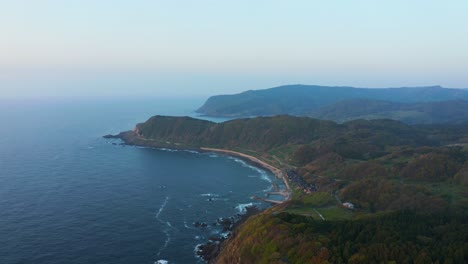 4k aerial view of noto peninsula, ishikawa prefecture