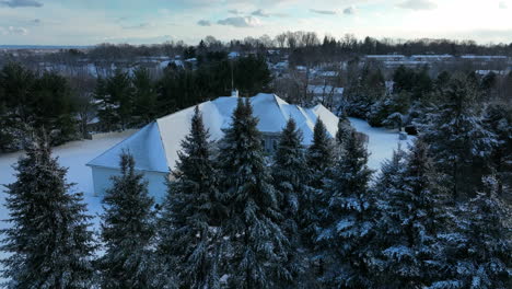 Rising-aerial-reveal-of-large-American-family-mansion