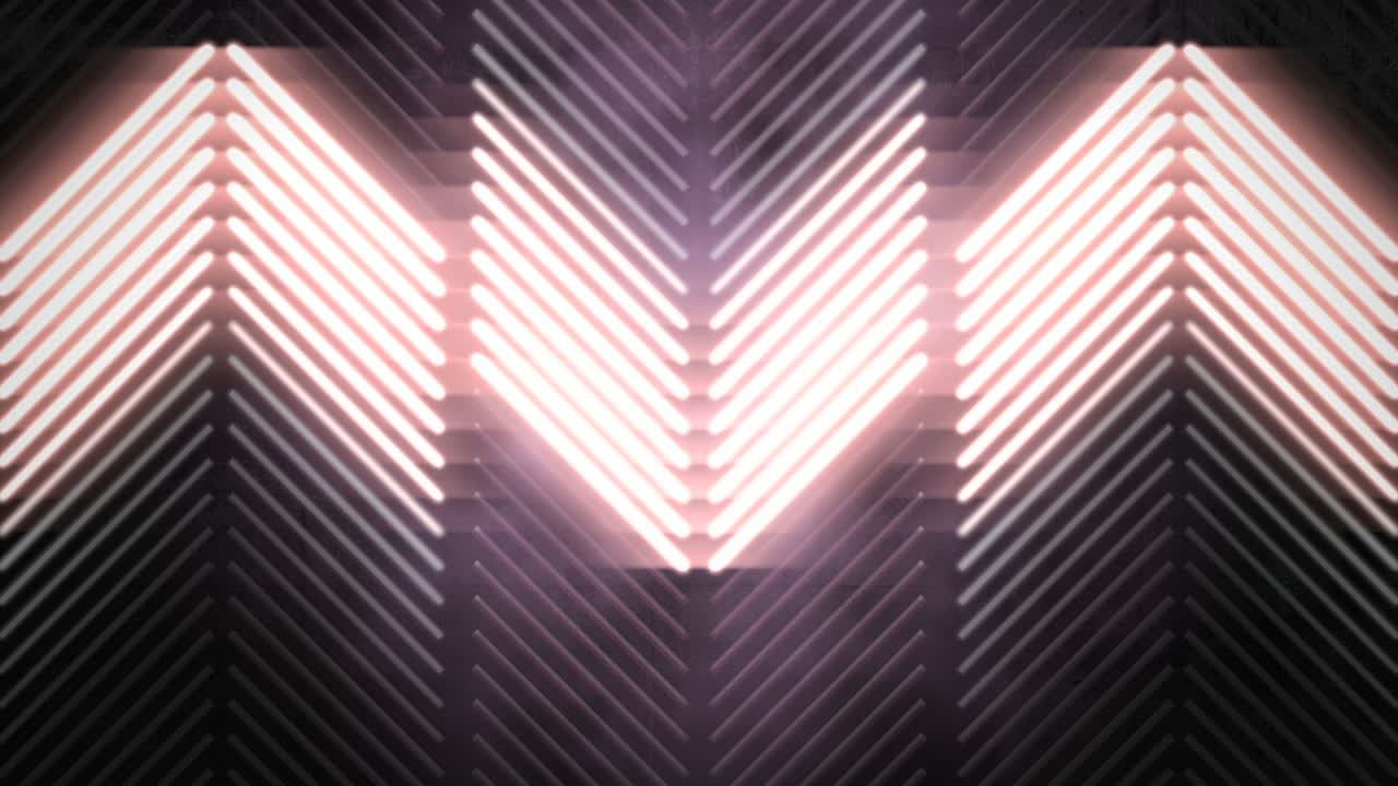 patrón de rayas y luces de neón de colores de movimiento 1