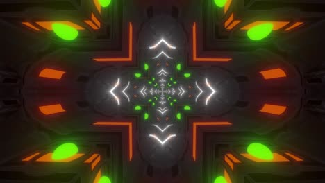 abstract futuristic glowing tunnel