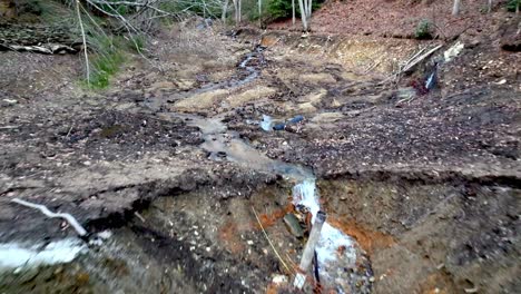 earthen dam break hurricane helene near boone nc