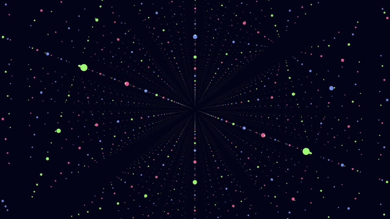 검은색 추상적인 패턴에 역동적인 점들이 매료됩니다.