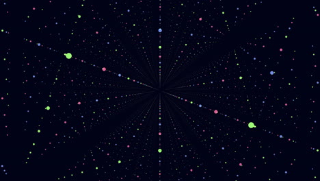 los puntos dinámicos en el patrón abstracto negro cautivan