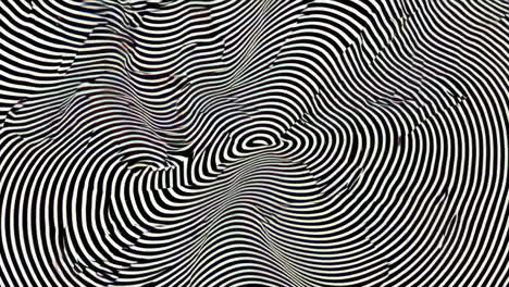 abstract black and white wavy lines pattern