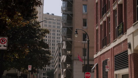 city street scene with buildings