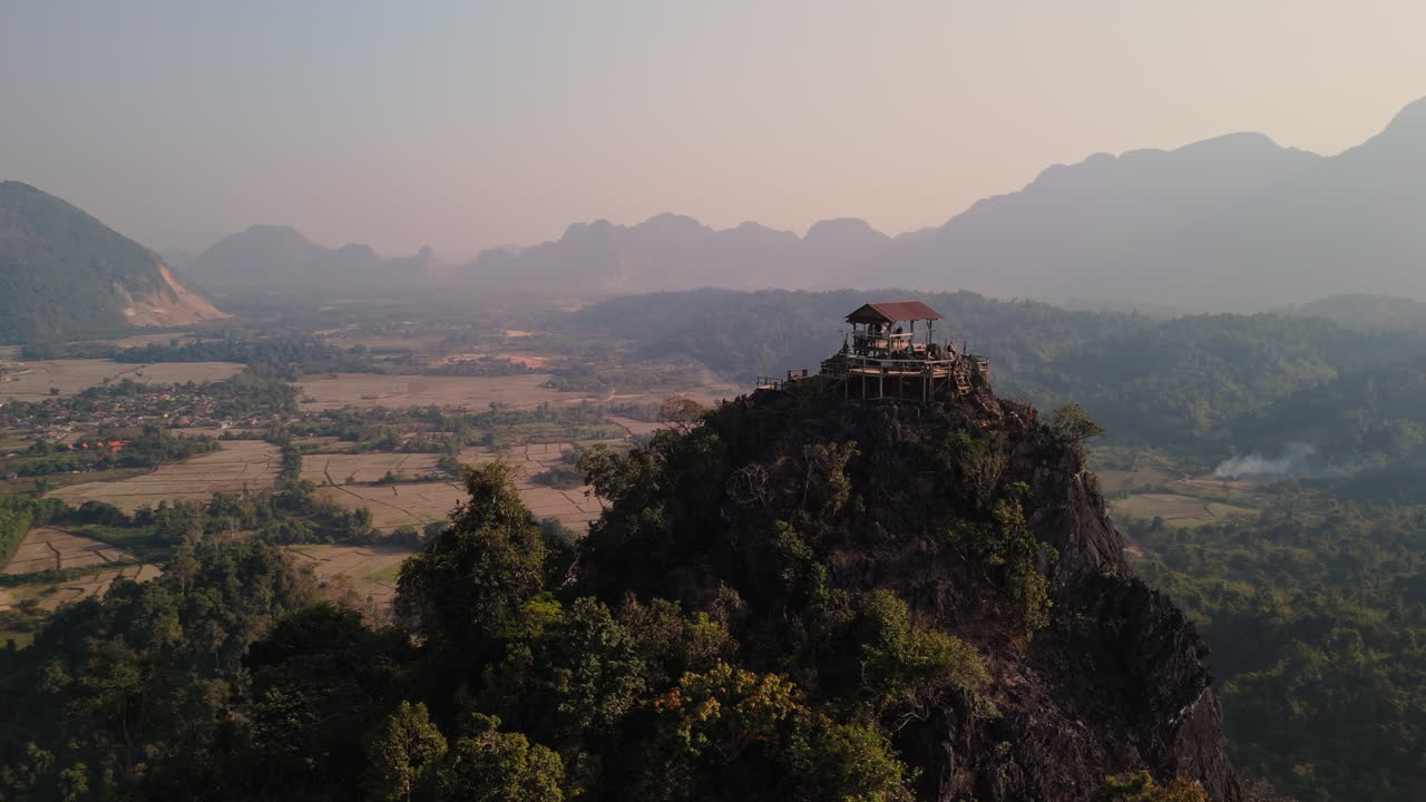 Scenic Viewpoint on a Mountain Top