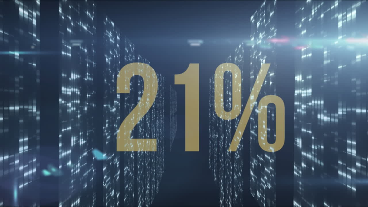 밝은 점에 대한 퍼센트의 애니메이션.