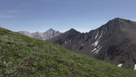 pan de la cordillera de la pradera día soleado, montañas rocosas, kananaskis, alberta, canadá