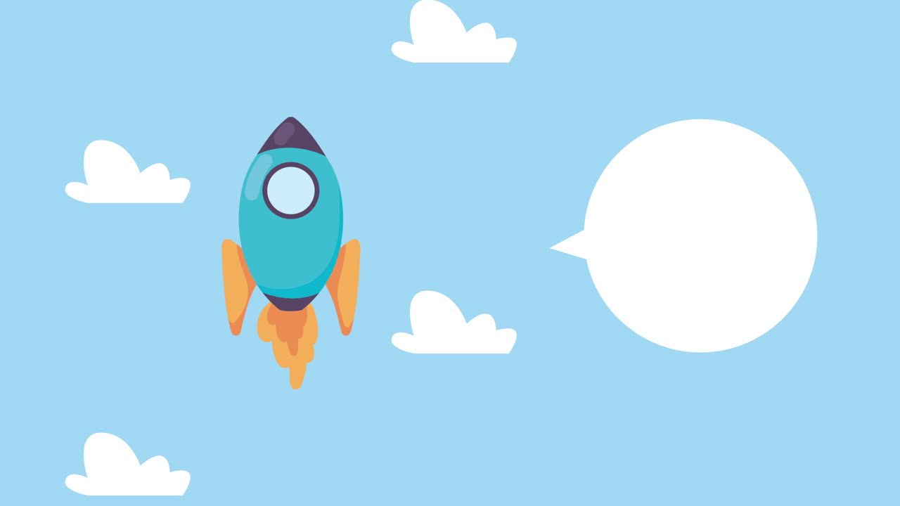 start up rocket launcher animation