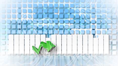 Animation-of-green-arrow-over-network-of-connections-with-statistics