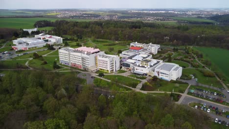 aerial view of klimkovice lazne spa