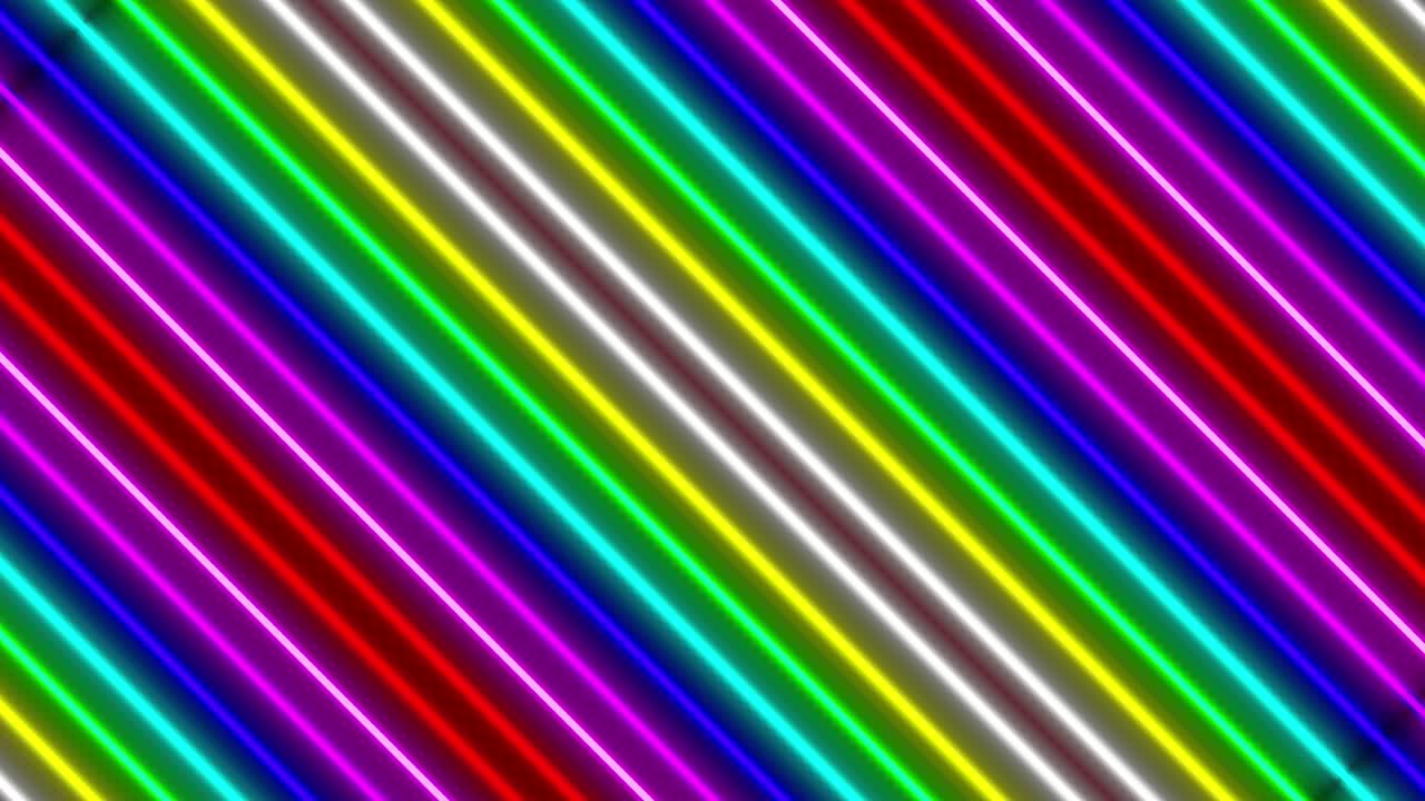 Neon line illumination animation motion graphics