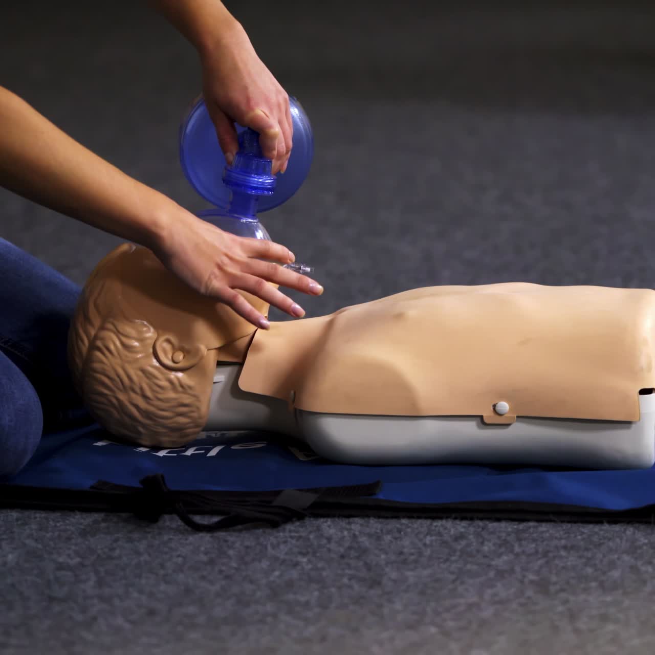 Medical doll for training students. Concept of medical education and practice