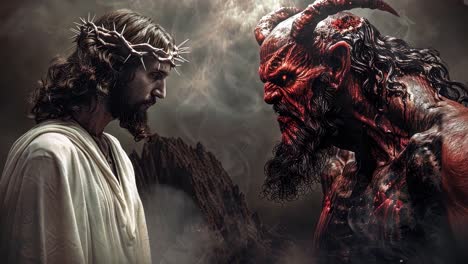 jesus christ confronts the devil
