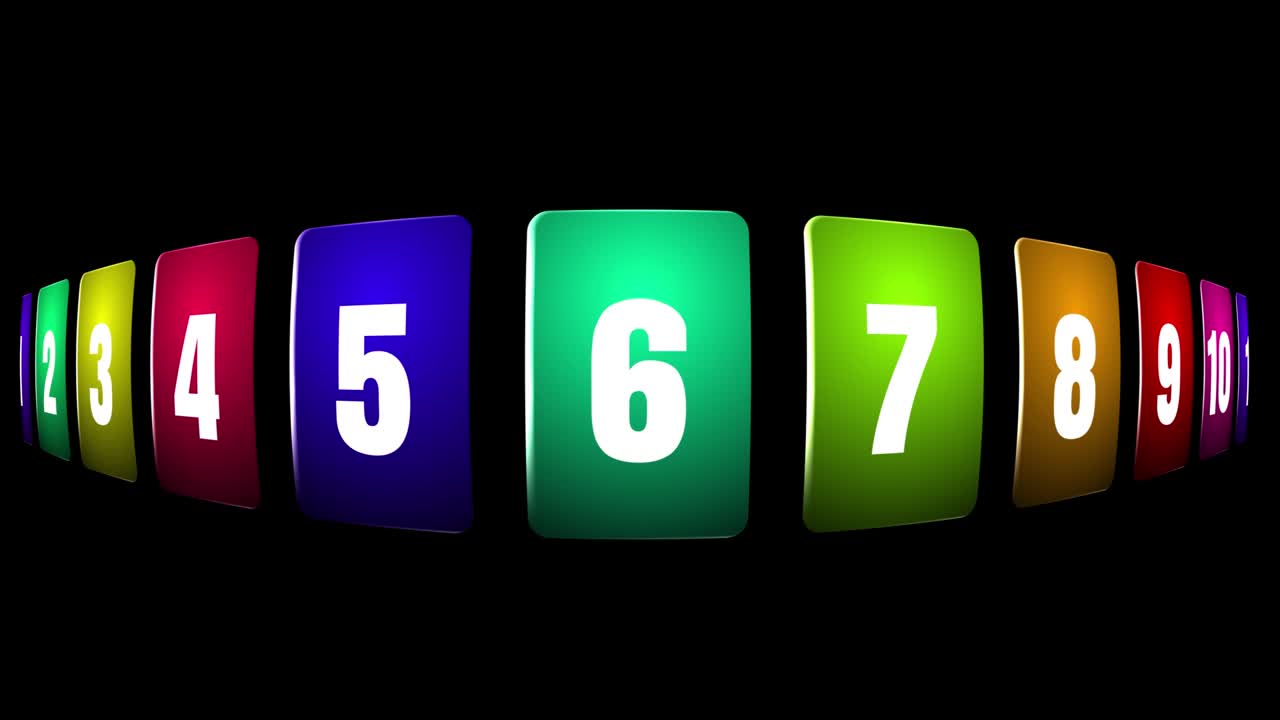 countdown animation from one to ten colourful effects smooth transitions, featuring futuristic digital aesthetic for technology, gaming, countdown visuals, digital, tech, gaming, futuristic countdown