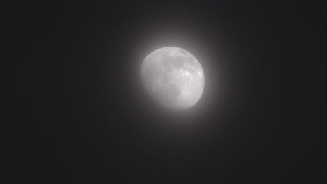 bright moon in waxing gibbous phase