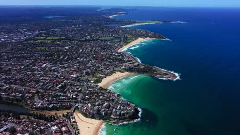 sydney - vuelo aéreo de gran altitud de la playa de manly