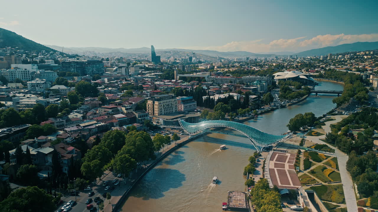 Tbilisi Cityscape from Aerial View