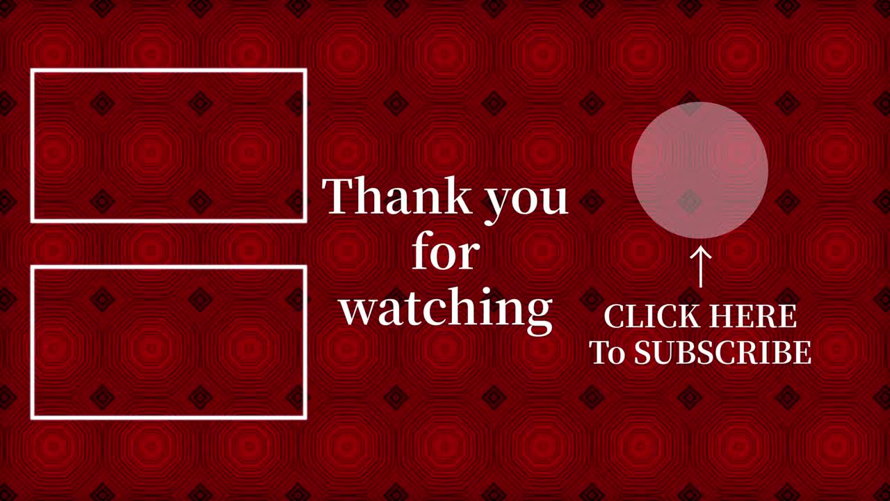 칼레이도스코프 패턴 엔드 카드 엔딩 스크린 모션 그래픽