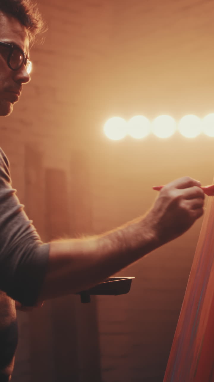 벽화 를 그리는 예술가